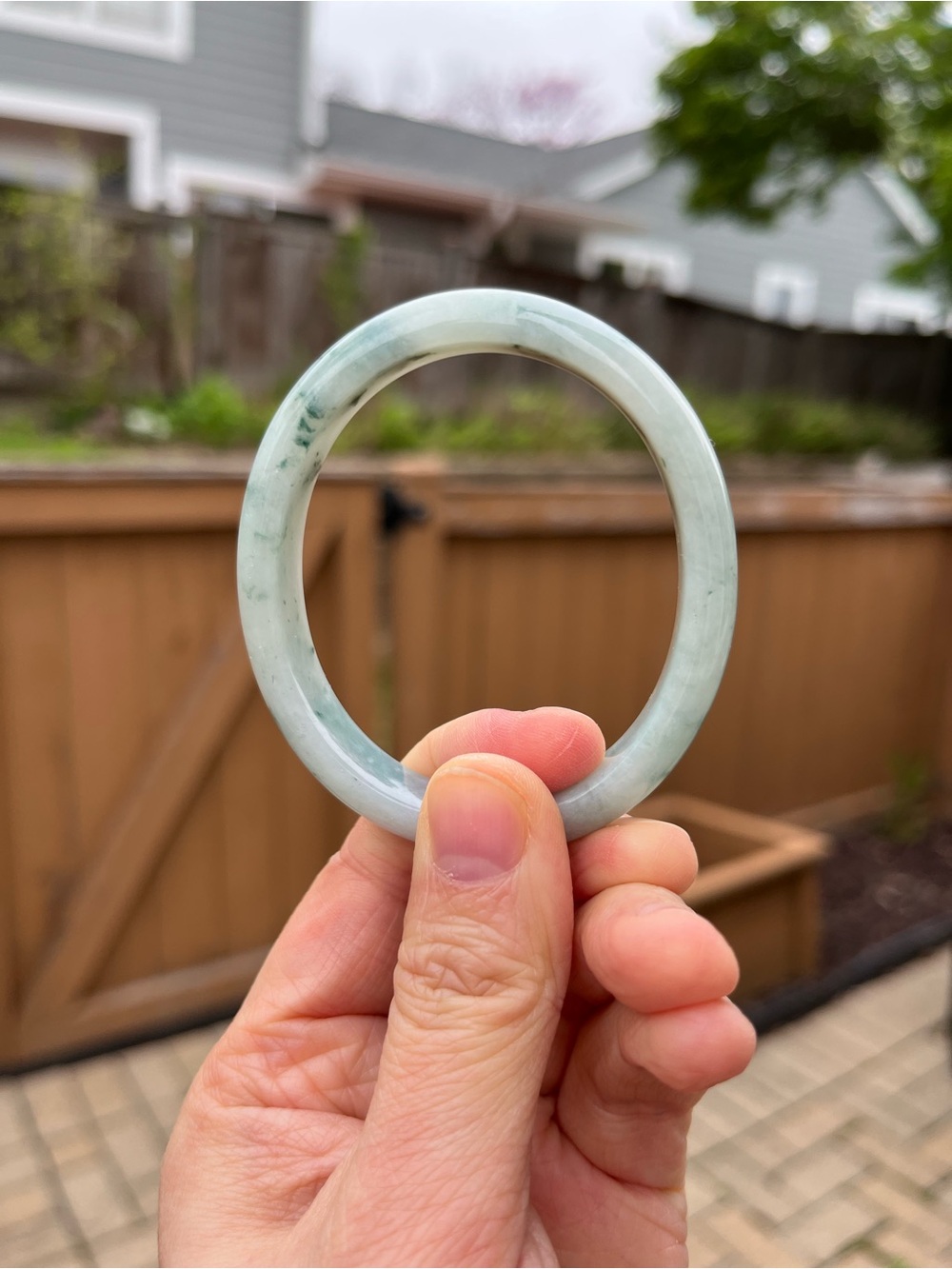 BW082-OL Oval 55/47.6mm Certified Untreated Grade A Burmese Jadeite Bangle